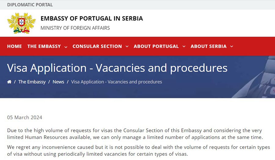 Россияне обрушили работу посольства Португалии?