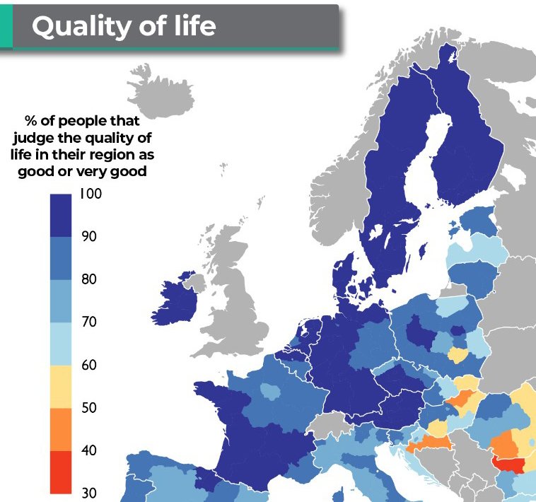 Рейтинг качества жизни: в каких странах ЕС жители чувствуют себя благополучнее
