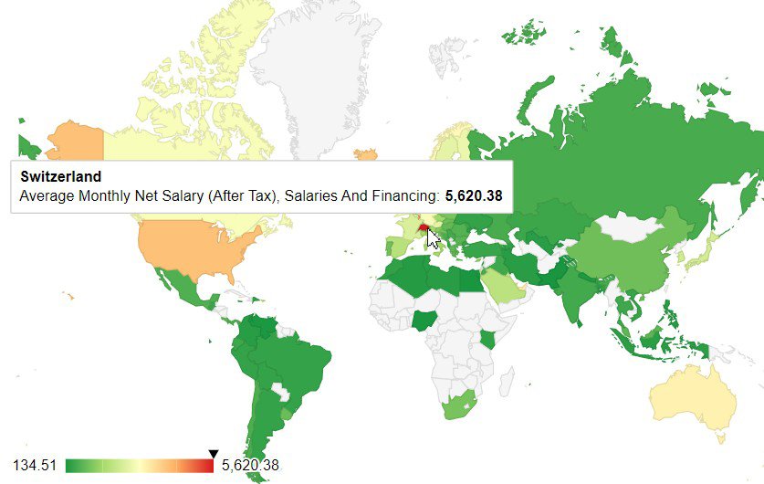 Сколько зарабатывают в разных странах мира: рейтинг 2023 года