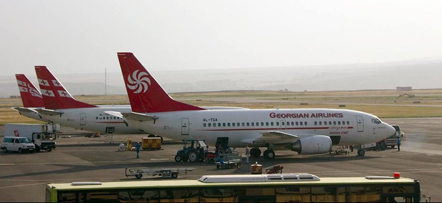 В аэропортах Грузии продолжает расти поток пассажиров
