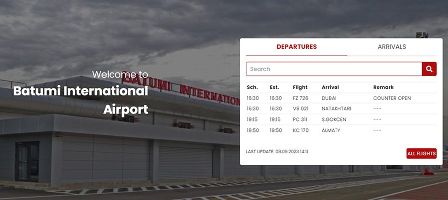 Аэропорты Грузии превысили доковидные показатели по пассажиропотоку