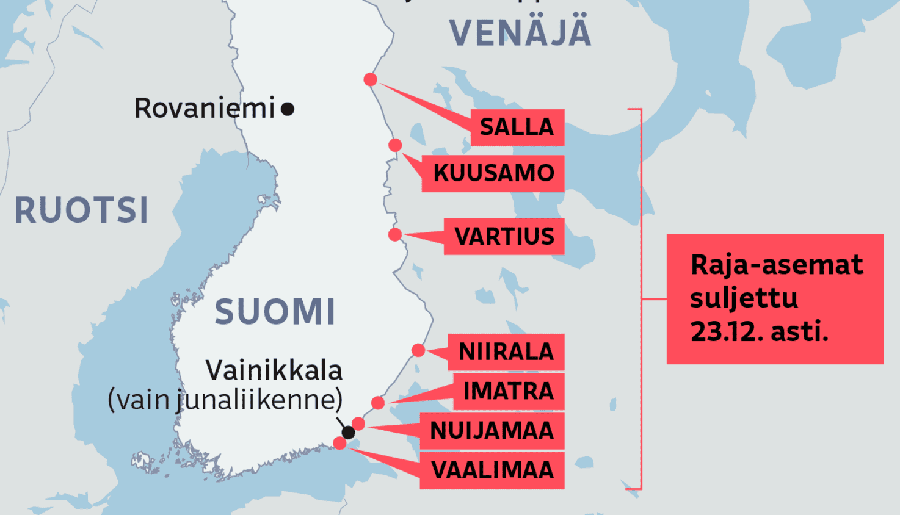 Финляндия может полностью закрыть границу с Россией