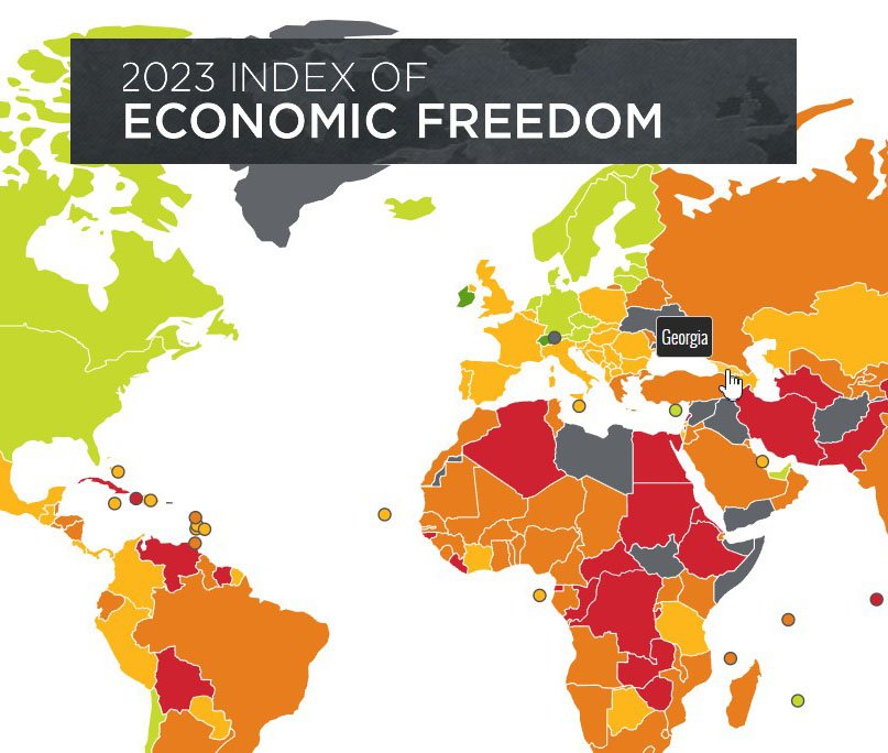 Рейтинг экономической свободы Грузии выше среднемировых показателей