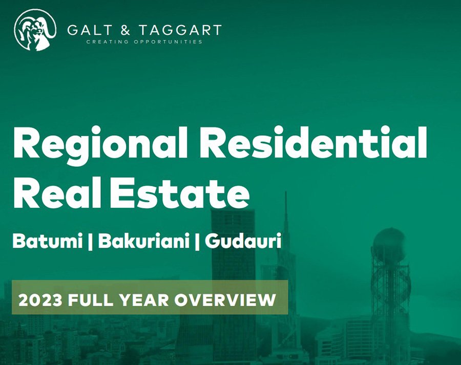 Рынок жилой недвижимости в Аджарии увеличился. Исследование Galt & Taggart