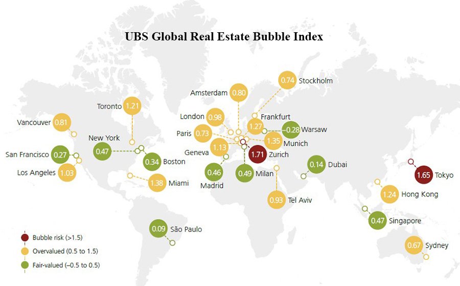 Глобальные риски пузырей на рынке недвижимости-2023