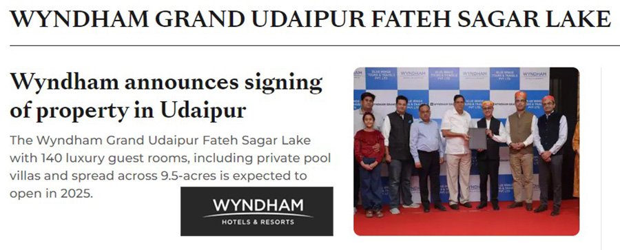 Компания Wyndham подписала контракт на строительство отеля в Индии