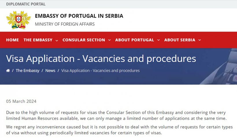 Россияне обрушили работу посольства Португалии?
