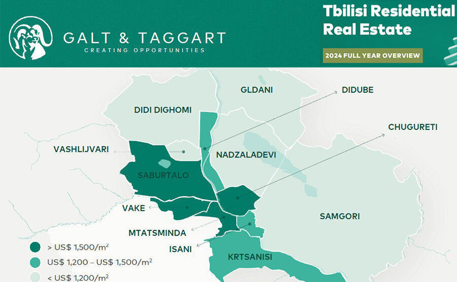 Диди Дигоми стал самым популярным районом в Тбилиси на первичном рынке