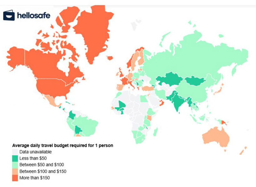 Where Travel is Cheaper or More Expensive in 2025: HelloSafe Study