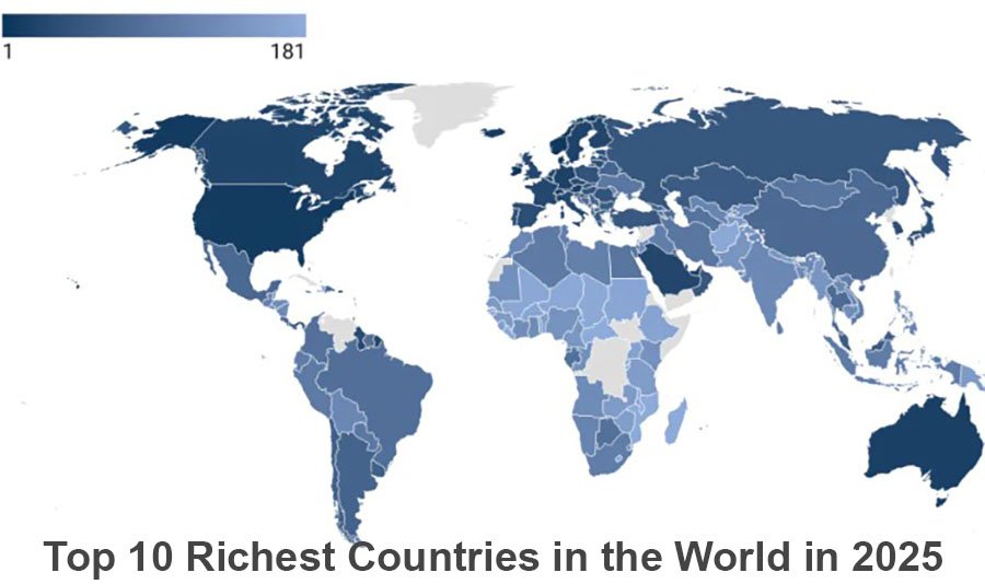 TOP-10 Richest Countries in the World