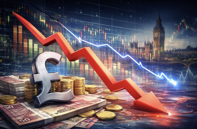 Фунт слабеет на фоне замедления инфляции
