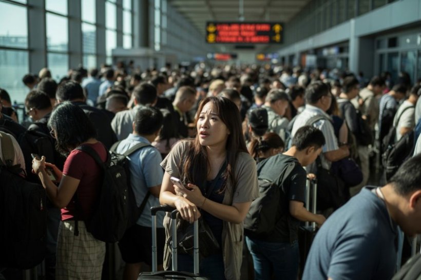 Азиатские аэропорты столкнулись с массовыми сбоями рейсов