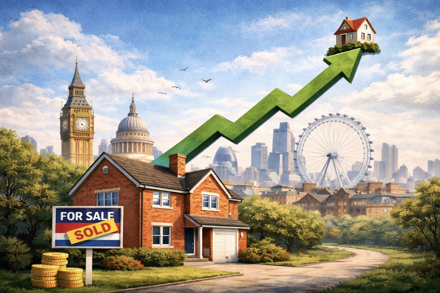 Цены на жильё в Великобритании восстанавливаются в 2026 году