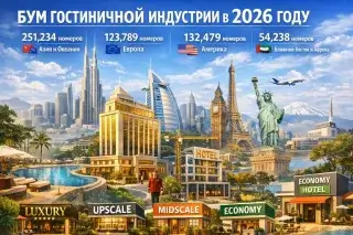 Мировая гостиничная индустрия в 2026 году: масштабный рост, лидерские рынки и континентальные тренды