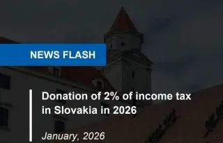 Пожертвование 2% подоходного налога в Словакии в 2026 году