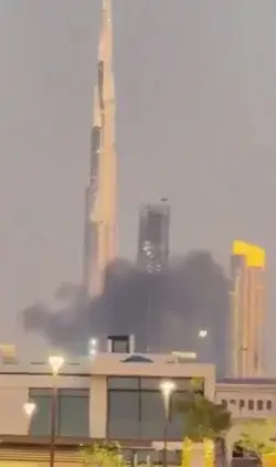 Атака беспилотника недалеко от Бурдж-Дубай