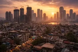 Mumbai climbs upward as land runs out