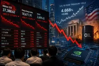 Asian Stocks Fall on Inflation Fears