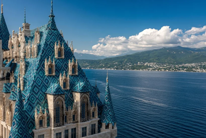 Панорама Чёрного моря, район Гонио-Квариати, Аджария