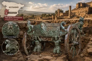Unique Bronze Chariot of the Tartessian Civilization Found in Spain