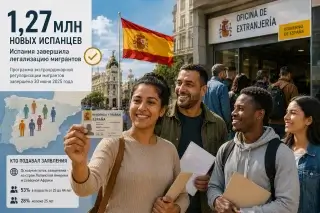 Испания завершила легализацию мигрантов: 1,27 млн «новых испанцев»