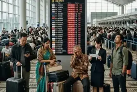 Авиакризис в Азии: более 1400 задержек и 93 отмены рейсов