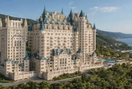В Грузии построят luxury отель-замок Sky Castle за $155 млн над Черным морем