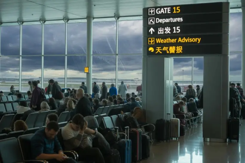 Непогода парализовала авиасообщение Китая