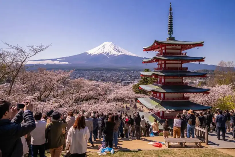 Япония отменила фестиваль сакуры в Фудзиёсида из-за сверхтуризма