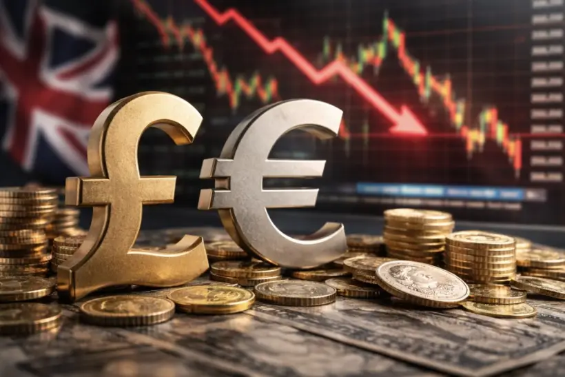 Фунт может опуститься к минимуму против евро