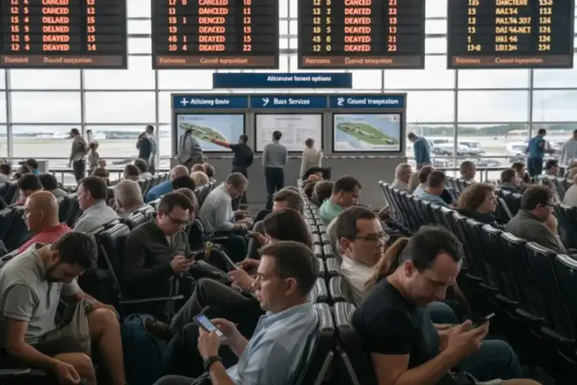 Collapse of Air Travel in the Middle East