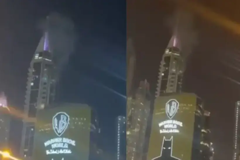 Небоскреб Дубая загорелся после атаки дрона