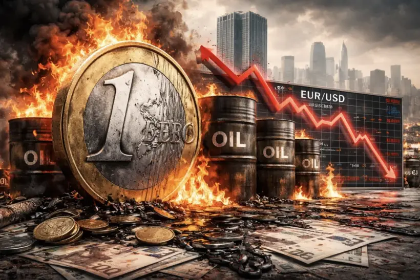 Евро слабеет из-за нефтяного шока