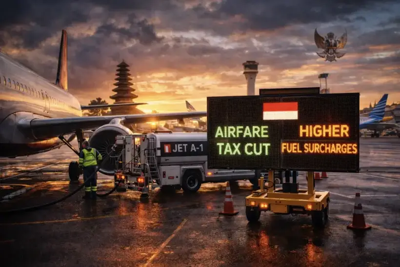 Indonesia Cuts Airfare Tax to Offset Fuel Surcharges
