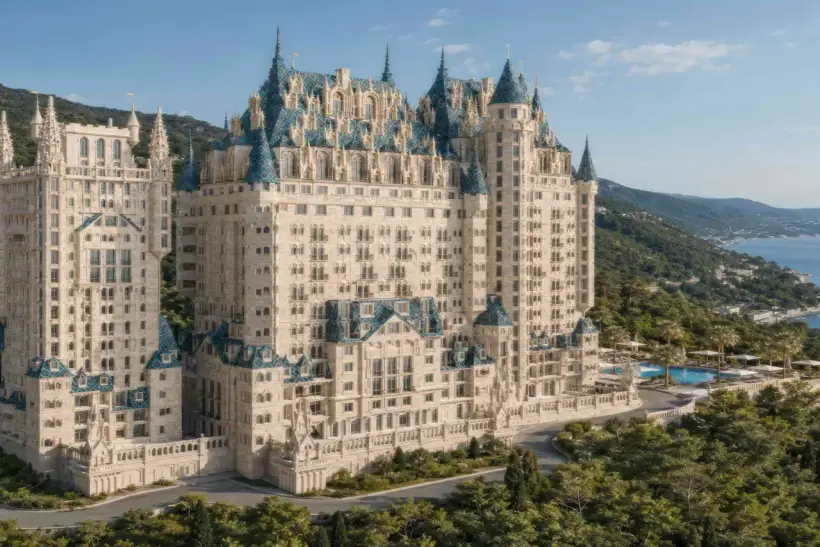 В Грузии построят luxury отель-замок Sky Castle за $155 млн над Черным морем